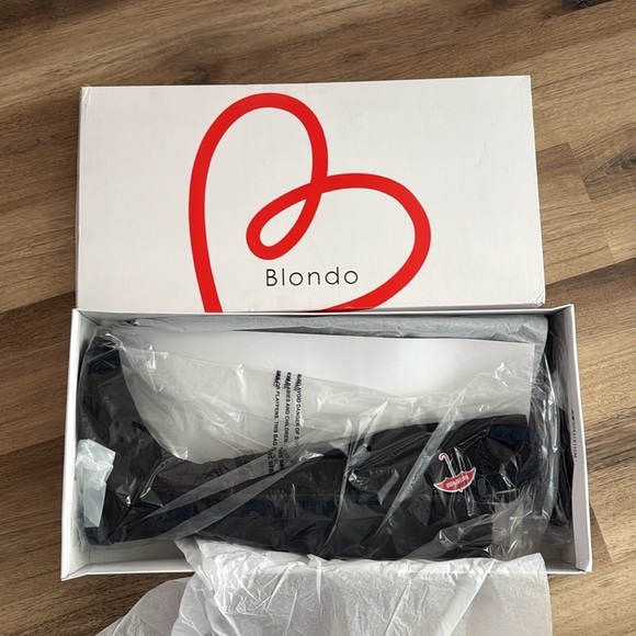 NIB BLONDO Layne Waterproof Over the Knee Boot Black 6 - Picture 6 of 10